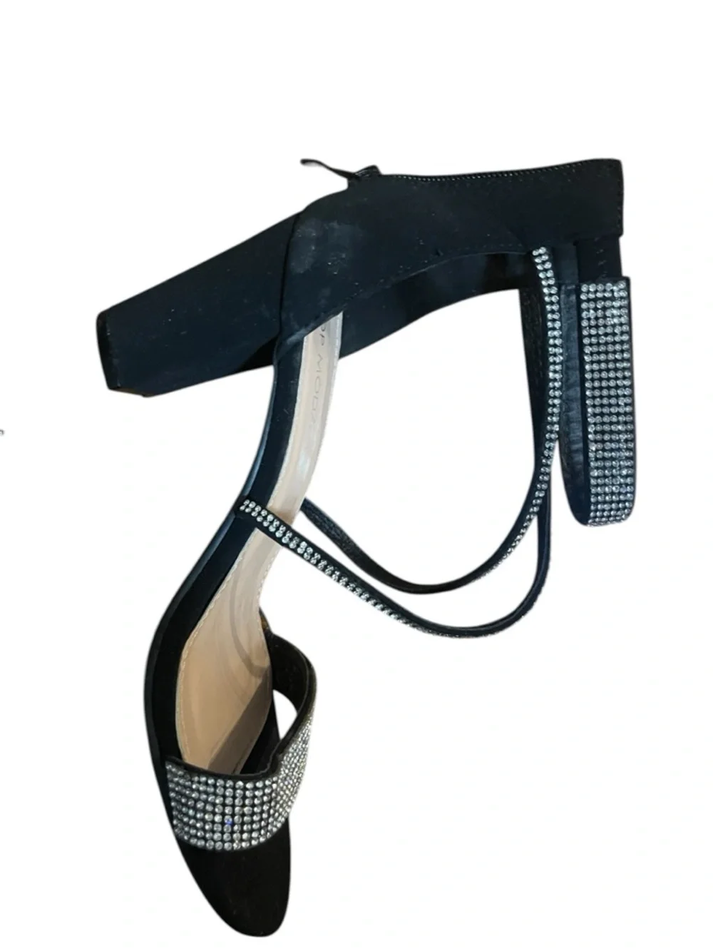 Top Moda Block Heels with Rhinestone - Picture 3 of 3